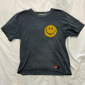 Womans Aviator Nation smilie face T-shirt in XS.